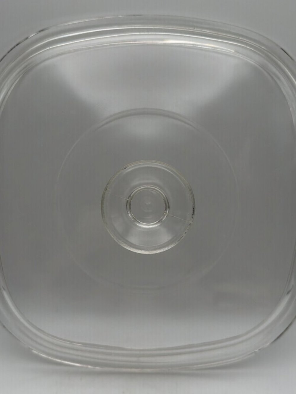 8.5” Pyrex A-9-C Clear CorningWare Square Glass Replacement Lid Preowned